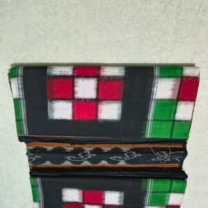 Green black Bichitrapuri  Cotton Saree